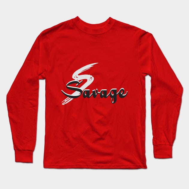 Savage Long Sleeve T-Shirt by Asterme